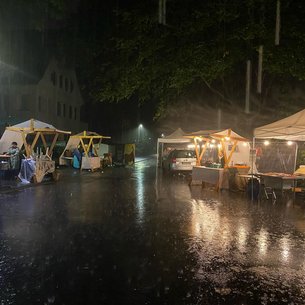 ...und dann kam der Regen!